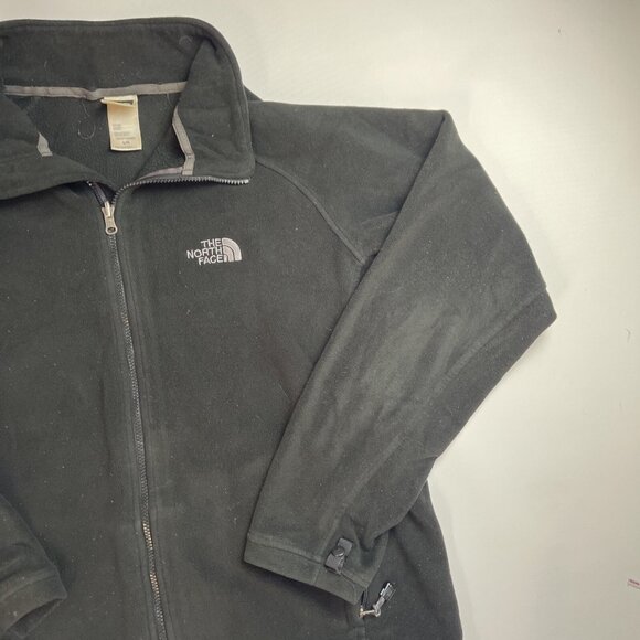 Vintage The North Face Jacket Men's Large  Fleece Full Zip TNF Black - Picture 7 of 13